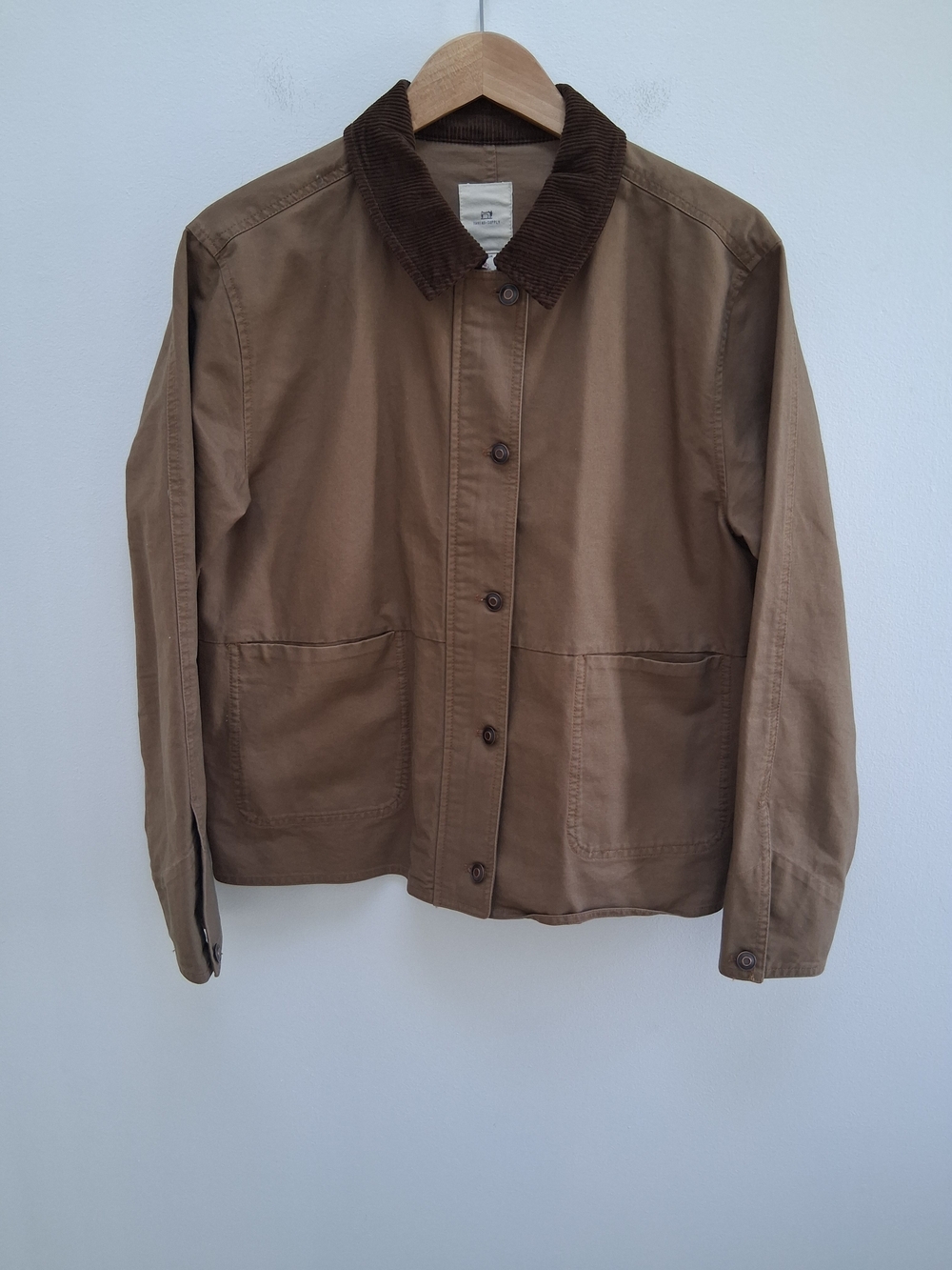 Thread & Supply Zola Barn Jacket Brown Medium Corduroy Collar Chore Utility Work - Picture 3 of 11